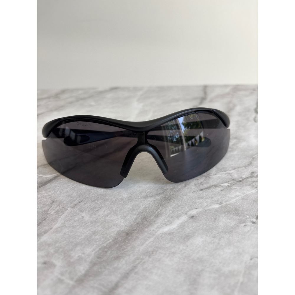 GTV Z87+ Sport Sunglasses Men OS Black Excellent Wrap Around Shield Y2K Style